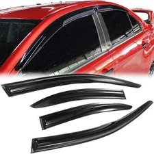 For 2008-2017 Mitsubishi Lancer Window Visors Vent Shade Rain Guards Deflector