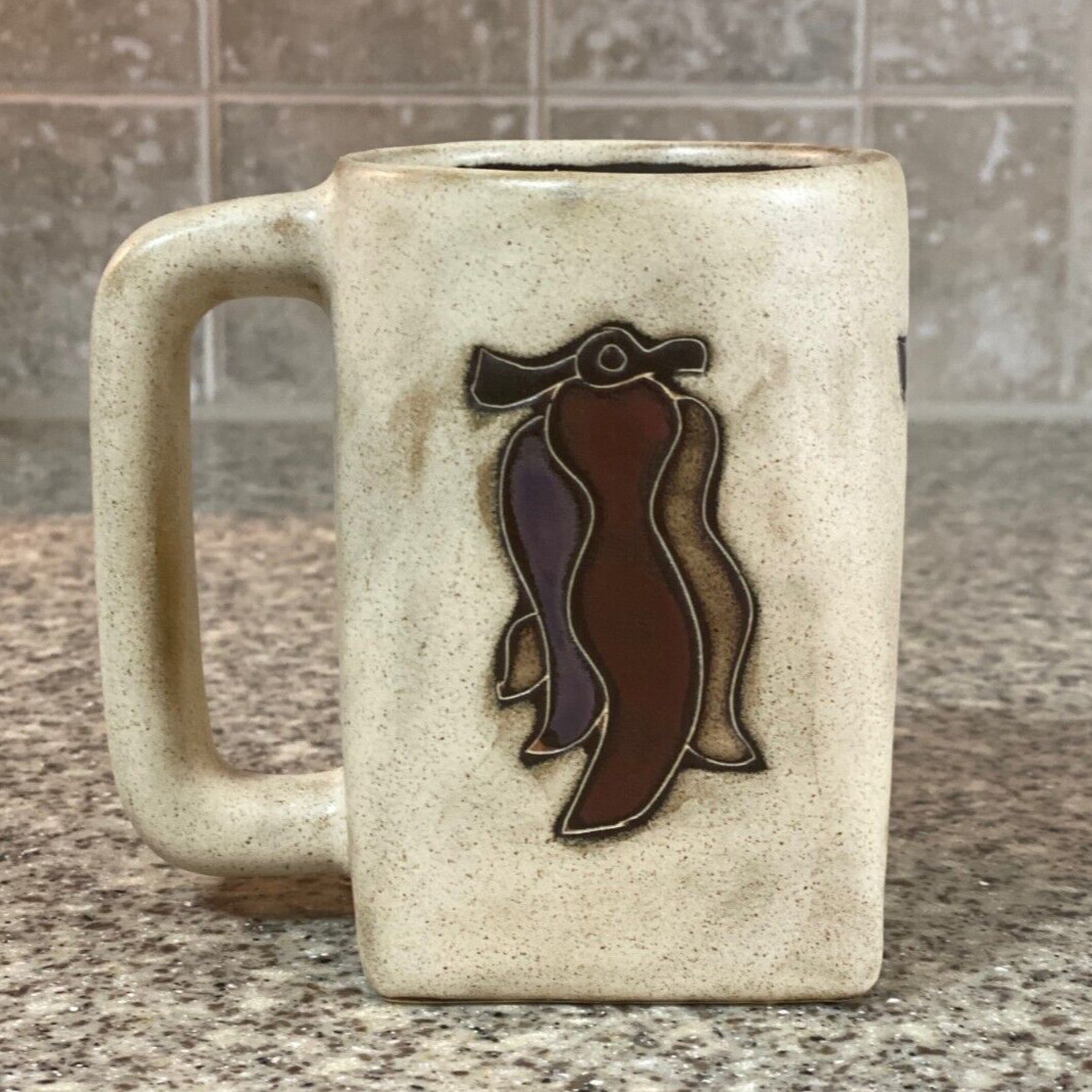 Design by Mara~Mexico~Square~Coffee Mug~Peppers~12 oz.~A image 3