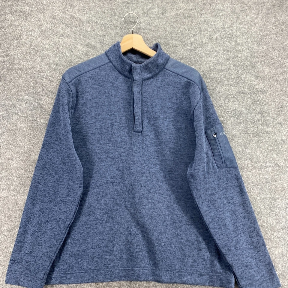 Greg Norman Jacket Men L Large Blue Long Sleeve High Neck 1/4 Zip Regular Fit - Image 3 of 4