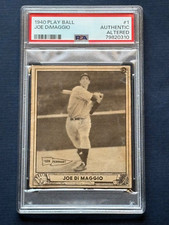 1940 Play Ball JOE DiMAGGIO #1 PSA Graded Authentic Altered MLB HOF NY Yankees