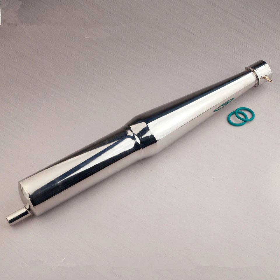 Stainless steel exhaust pipe Tuned Pipe for silencer 26cc Zenoah RC Boat  -367 - Image 2 of 4