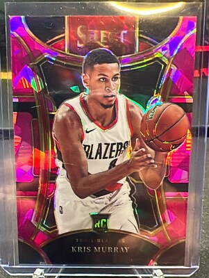 2023-24 Panini Select Kris Murray Mezzanine Cracked Pink Ice # d/99 Rookie RC SP