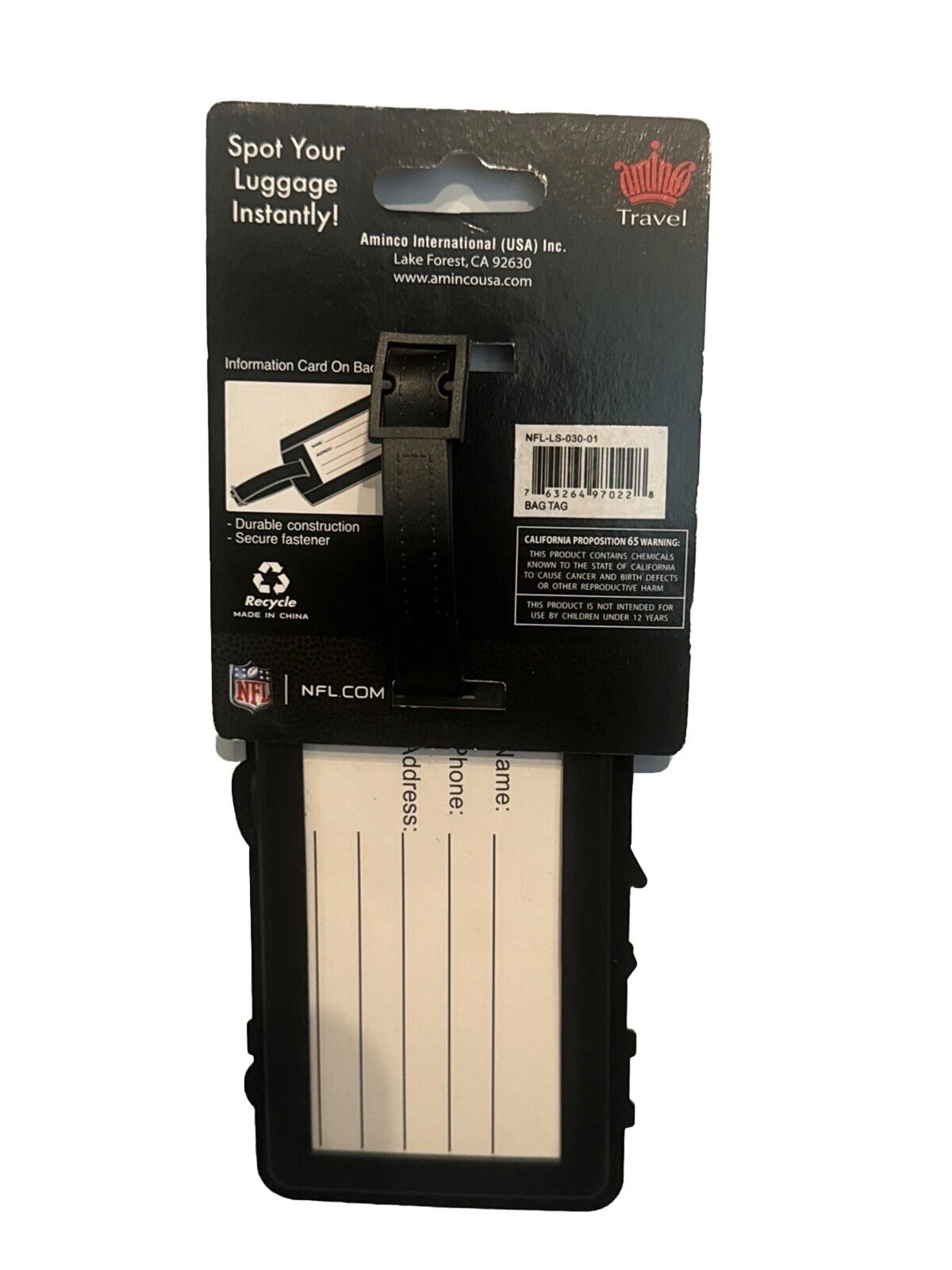 Aminco Intl. Vegas Golden Knights Bag Tag - Thumbnail 3