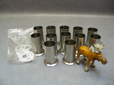 1-1/2'' OD SS304 Clamp Weld Sanitary Fitting connection Lot of 12
