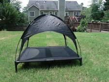 Elevated Cooling Dog Bed Cot w Removable Canopy shade Outdoor / Indoor large 36”
