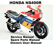 HONDA NS400R NS NSR 400 Owners Service Workshop Repair Parts Manual PDF JPG file