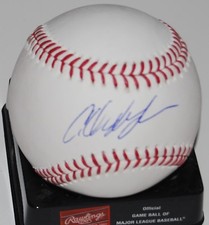 CHAD DE LA GUERRA signed (BOSTON RED SOX) Official Major League baseball W/COA