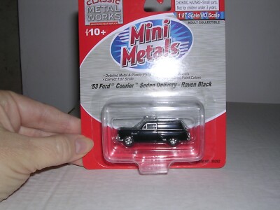 C.M.W. Mini Metals #30292 1953 Ford Courier Sedan Delivery ''Black'' H.O. 1:87