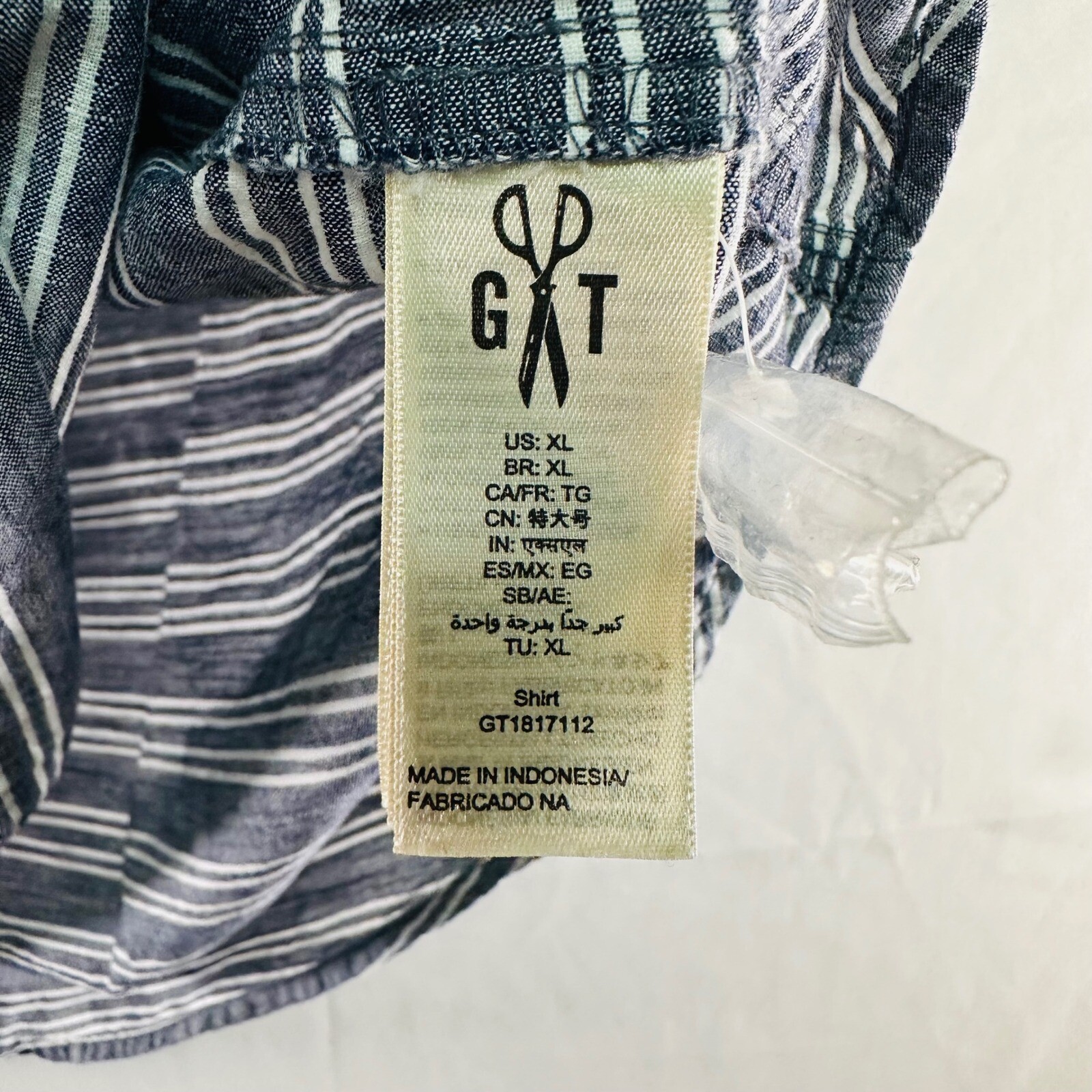 Goodthreads Blue Ticking Pullover Long Sleeve Hor… - image 3