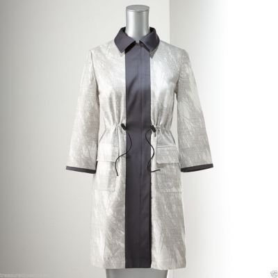 Simply Vera, Vera Wang Abstract Coat Jacket ~ Size Petite Large ~ NWT $98.