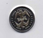 1984 Abraham Lincoln 175th Anniversary Silver and Gold Plated Coin/Medal — photo 2