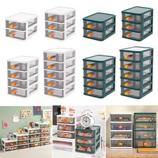 2-5 Drawers Dressing Table Makeup Storage Box Desk Cosmetics Organizer Tidy Case