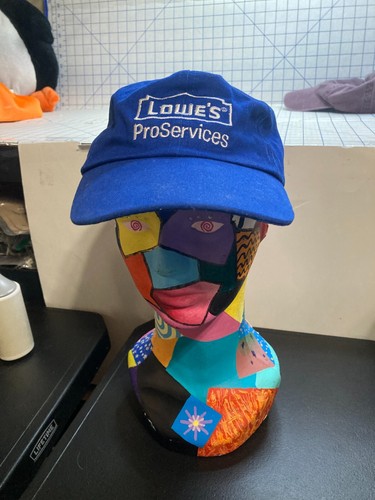 Lowe's Pro Services Cap Hat Adjustable Baseball Blue White Logo Store ...