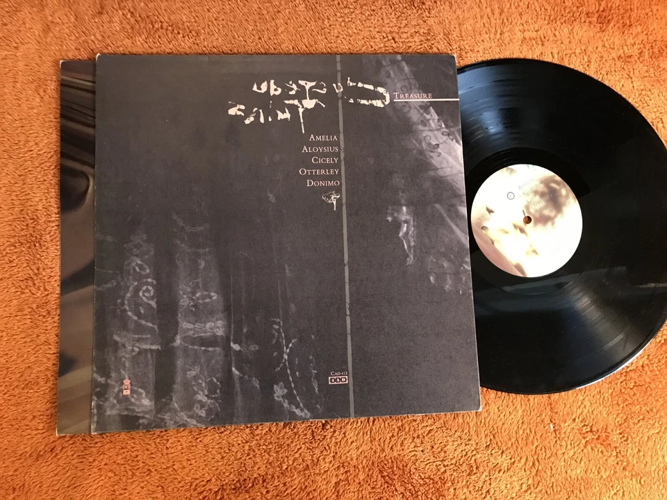 Пластинка долгоиграющая Cocteau Twins Treasure LP 4AD 1-й выпуск 1984 оригинал с художественным внутренним винилом британский обувной газ! - Изображение 4 из 4