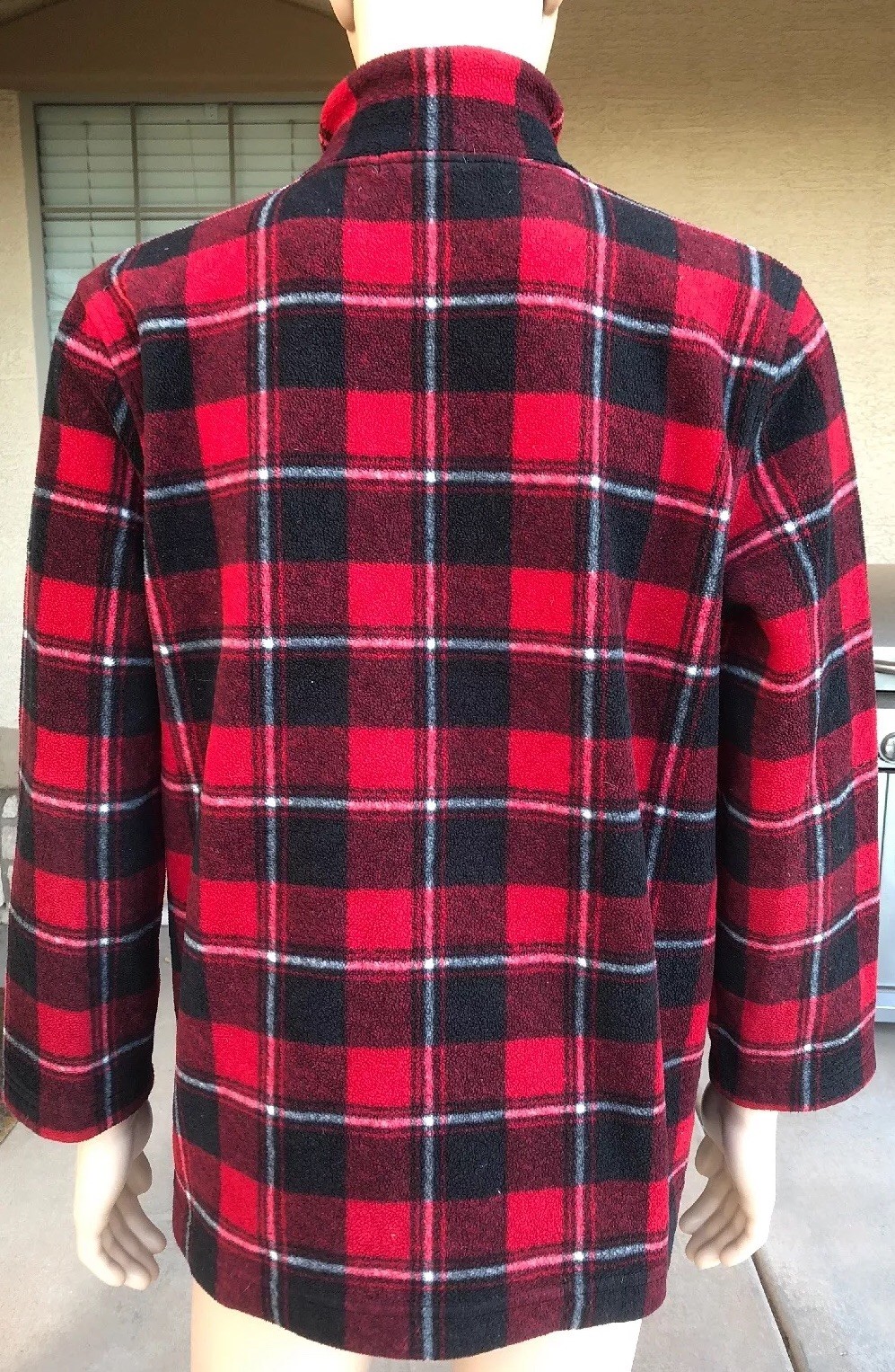 Vintage Polo Ralph Lauren Plaid Outdoor Fleece Jacket… Gem