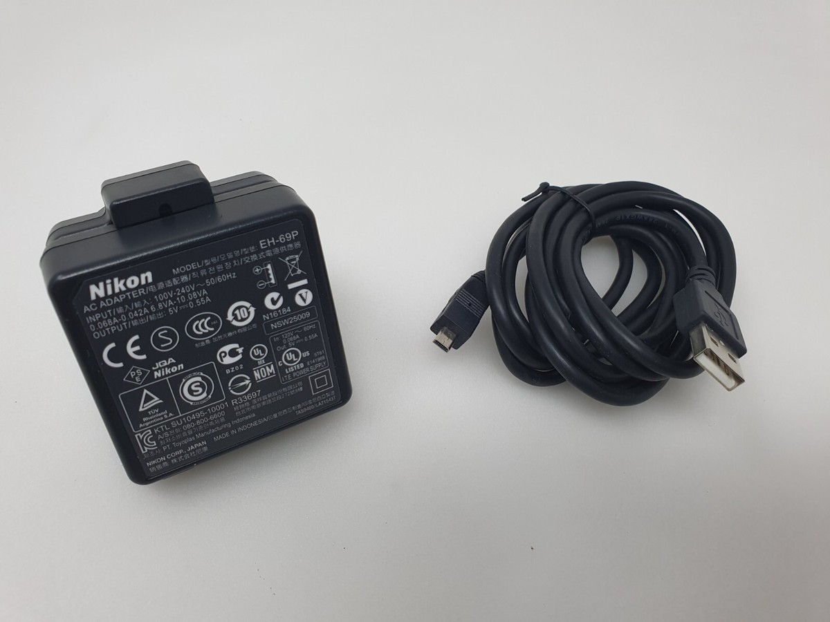 ボカニー　ノベルティ　充電器 NIKON EH-69P AC ADAPTER with USB CABLE S6500 S9200 S3600 S02 S9400