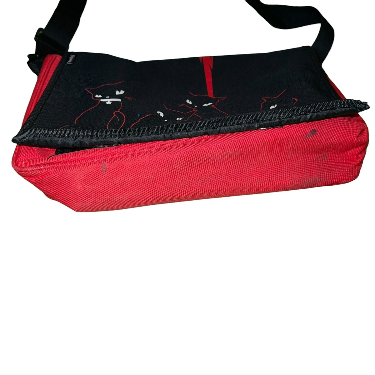 Vintage Emily The Strange Cat Messenger Bag | eBay