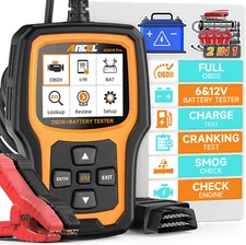 AD410 Pro+ 2 en 1 Escáner OBD2 Probador de batería para comprobar el automóvil