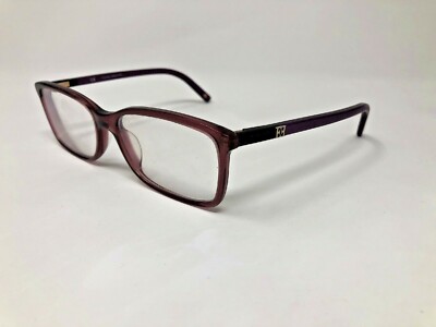 ESCADA VES356 COL.0916 Eyeglasses Frame Italy 53-16-140 Purple Crystal/Black O45