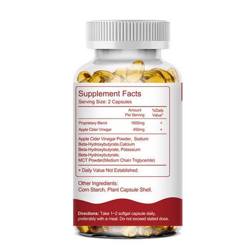 Pure APPLE CIDER VINEGAR ACV 360 Capsules PURE WEIGHT LOSS FAT BURNER Diet Pills - Picture 11 of 12