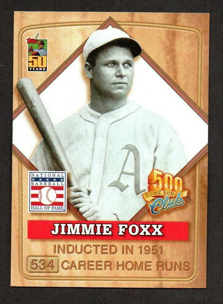 Jimmie Foxx - 2001 Topps Post Cereal - 500 Home Run Club - Oakland