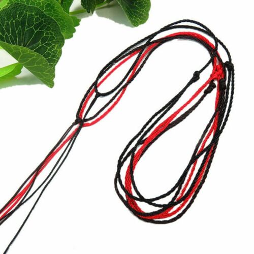 40pcs Chinese Silk Thread Hand Knotted Cord String Pendant Necklace Adjustable - Foto 1 di 11