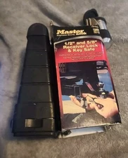Master Lock 1467DAT RECEIVER LOCK AND KEY SAFE 5/8 Receiver Lock With Safe