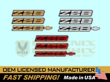 1991 1992 Z28 Camaro Emblems Rocker Panel Bumper Domed Decal Emblems 3-pcs Kit