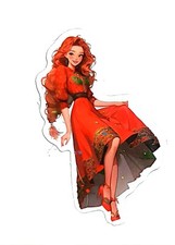 Disney Princesses The Little Mermaid ARIEL Anime Cartoon Water Resistant Sticker