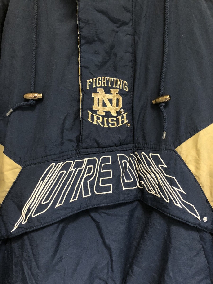 Vintage Starter Notre Dame Fighting Irish Half Zip Snap Up