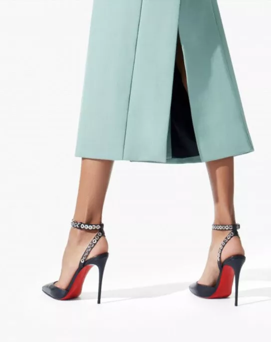 Christian louboutin embellished pumps discount