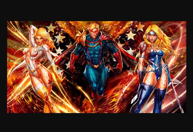 THE BOYS #1 BATTLE DAMAGE Connecting Trio Set 