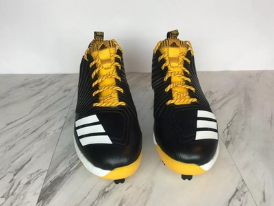ADIDAS BOOST ICON 3 Metal Baseball  Men Cleats BLACK/GOLD B39163 Size 11.5