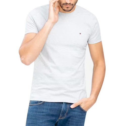 Tommy Hilfiger 10839 Mens T Shirts Round Neck Half Sleeve Casual Tee New S-2XL - Picture 3 of 33