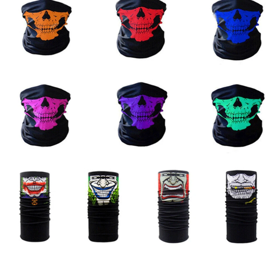 Balaclava Face Mask Scarf Neck Skull Gaiter Fishing Biker Washable UV Protection - Image 2 of 4