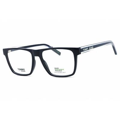 Tommy Hilfiger Men's Eyeglasses Blue Rectangular Full Rim Frame TJ 0058 PJP