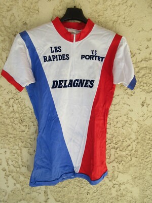 V.C PORTET Les Rapides DELAGNES Vintage Nylon Jersey Shirt