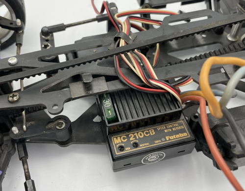 For Parts HPI RS4 FRP Chassis mit Motor und Regler Oldtimer selten - Bild 11 von 18