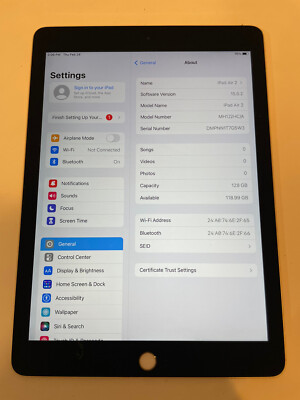 Apple iPad Air 2 128GB, Wi-Fi, 9.7in - Gold & Black 888462037846| eBay