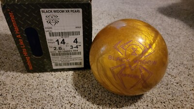 Black Widow XR Pearl Gold Overseas Bowling Ball 1st Quality | 14