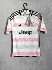 Juventus Jersey Away Football Shirt White Adidas Maglia Young Size L (13-14YRS)