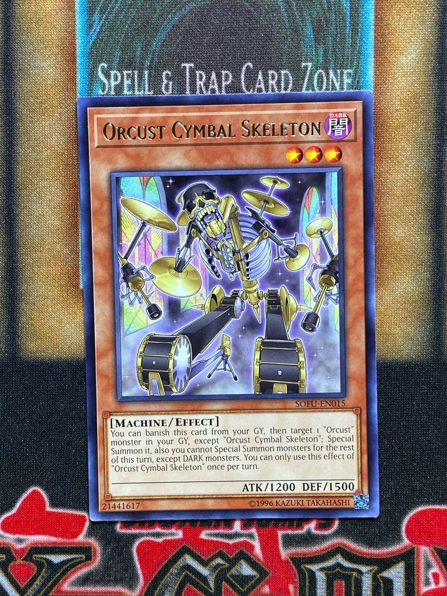 Yugioh Orcust Cymbal Skeleton SOFU-EN015 Rare NM Yugioh Orcust Cymbal Skeleton SOFU-EN015 Rare NM