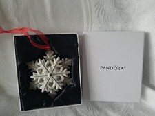 PANDORA 2015 SNOWFLAKE ORNAMENT Genuine Pandora Limited Edition Retired W/Box
