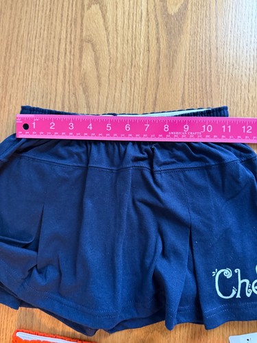 NEW Soffe Orange Shorts & Navy Skort Lot of 2 Cheer Youth XL - Picture 2 of 8