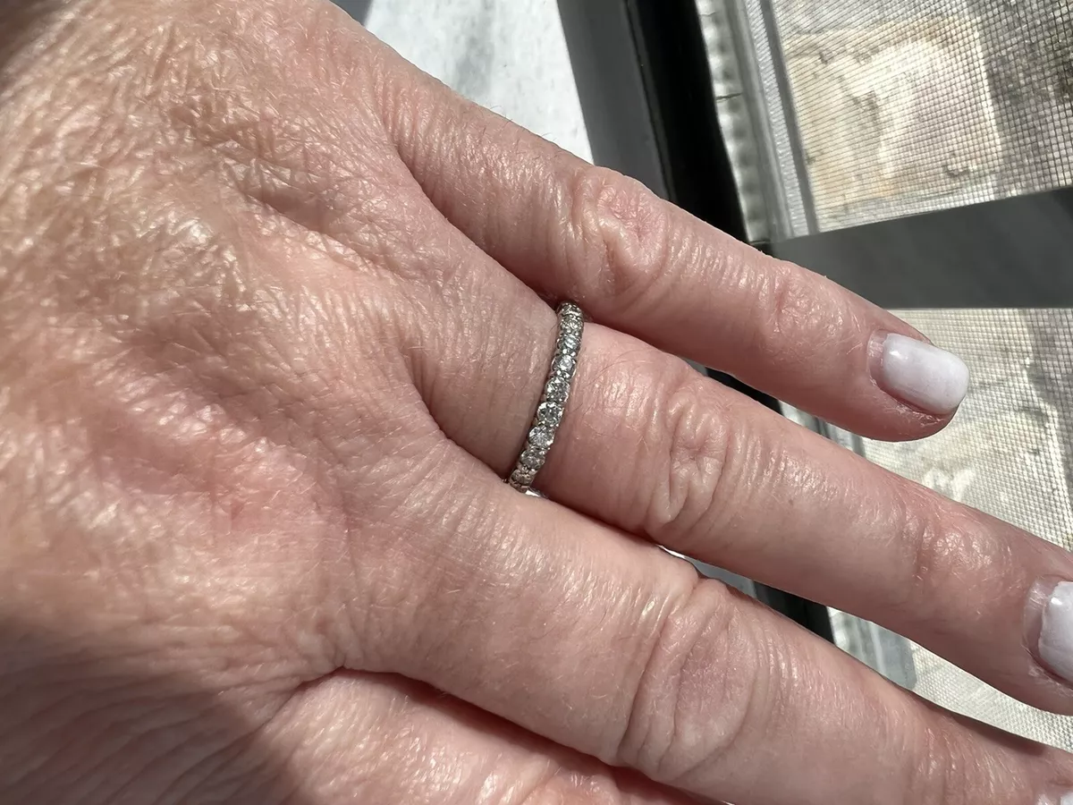 2 ct on sale diamond anniversary band