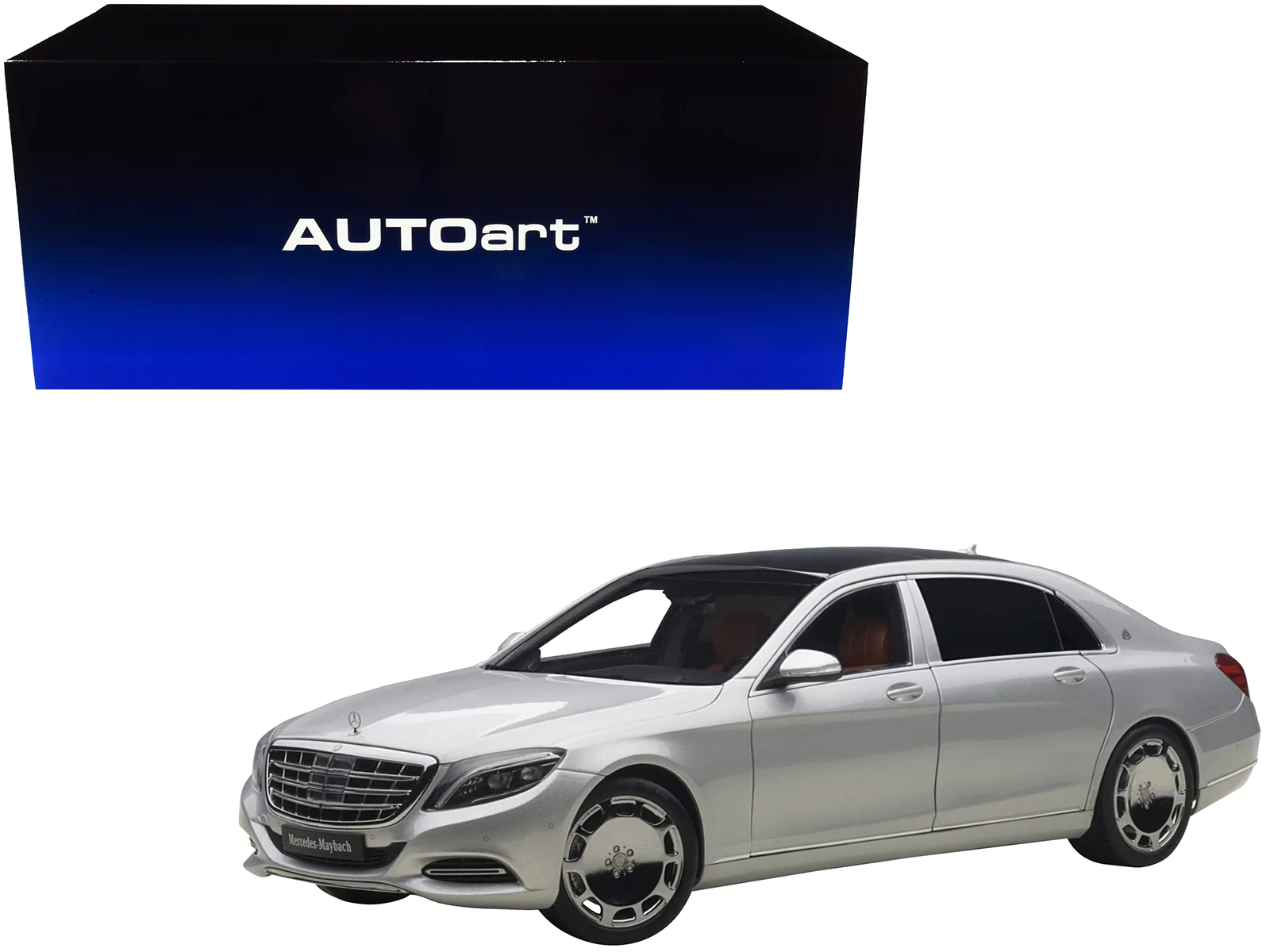 1/18 Scale Autoart Mercedes Maybach S600 Silver Diecast Model