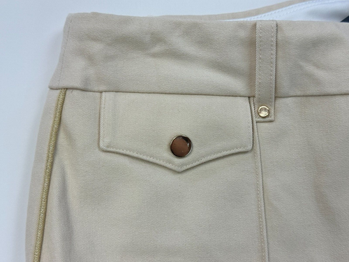 Lysse 2997 Crop Straight Leg Pants Women S NWT Tummy Control Stretch Beige RARE - Picture 11 of 14