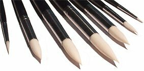 Künstlerbedarf - Set di 7 pennelli Toray con punta rotonda, colore: (V9x)