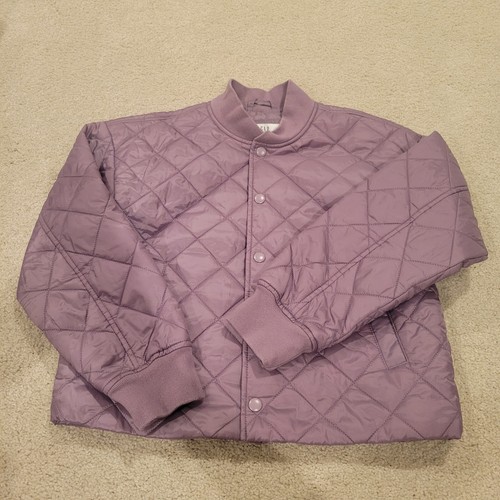GAP Kids lightweight quilted puffer jacket In Lavender Size large (10-11) - Picture 2 of 8