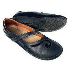 NAOT MATAI Womens Metalic Leather Blue w brown Mary Jane Shoes US 8 EUR 39 11410 | eBay